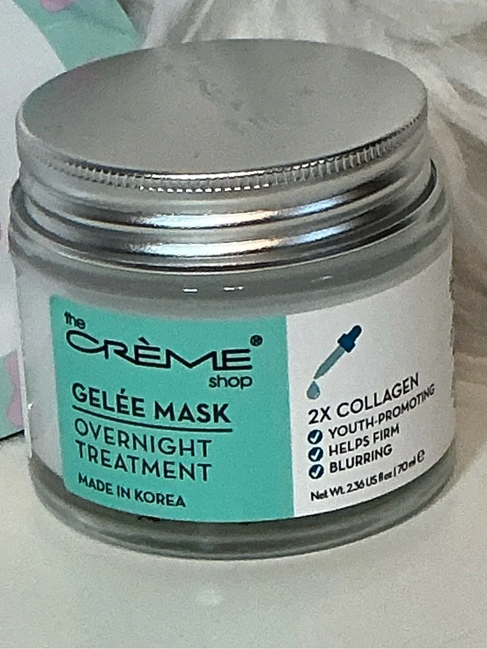 Crème Shop Collagen Overnight Gelée Mask & Peppermint Tea Tree Oil Foot Mask NEW